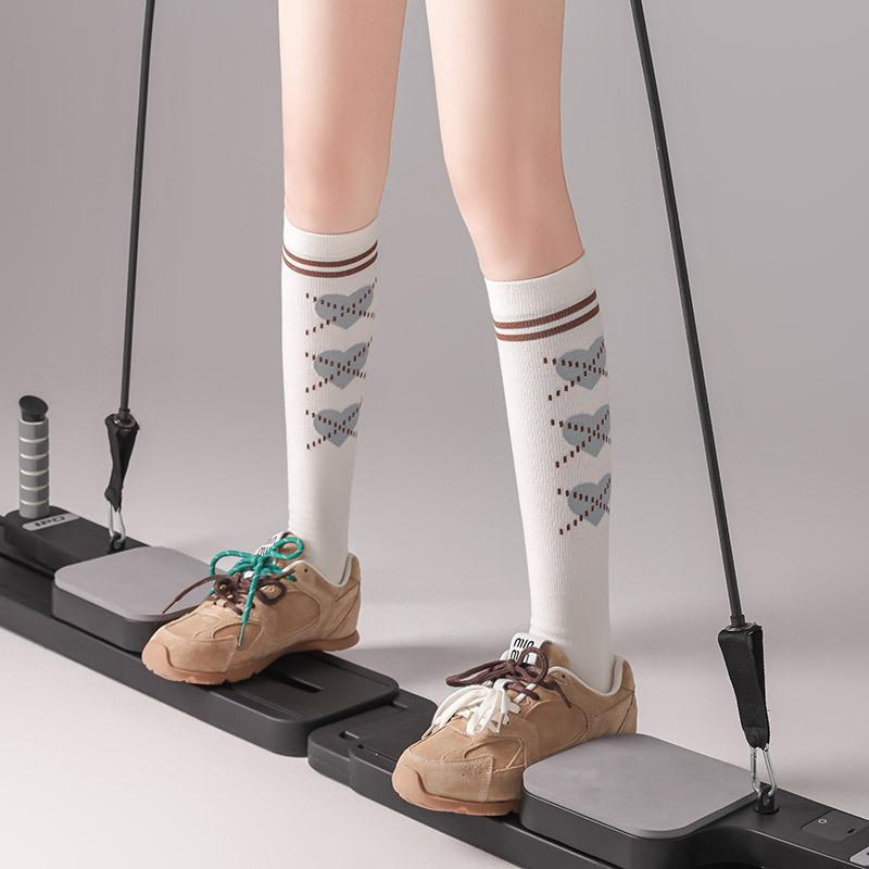 10Pair Pressure Stockings Children Dispensing Non-Slip Yoga Sports Socks Love College Wind Knee Calf Socks Women'S Socks