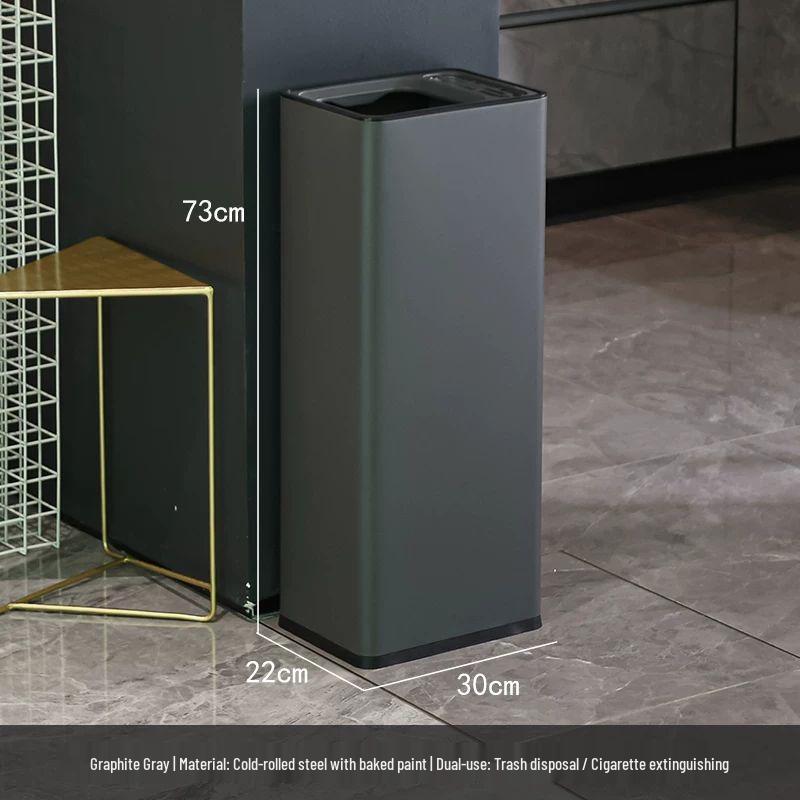 Stainless Steel Vertical Ashtray Waste Bin