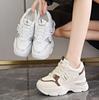 Women Thick Bottom Sneakers New Spring Autumn White Sports Shoes Casual Woman Comfort Breathable Running Shoes