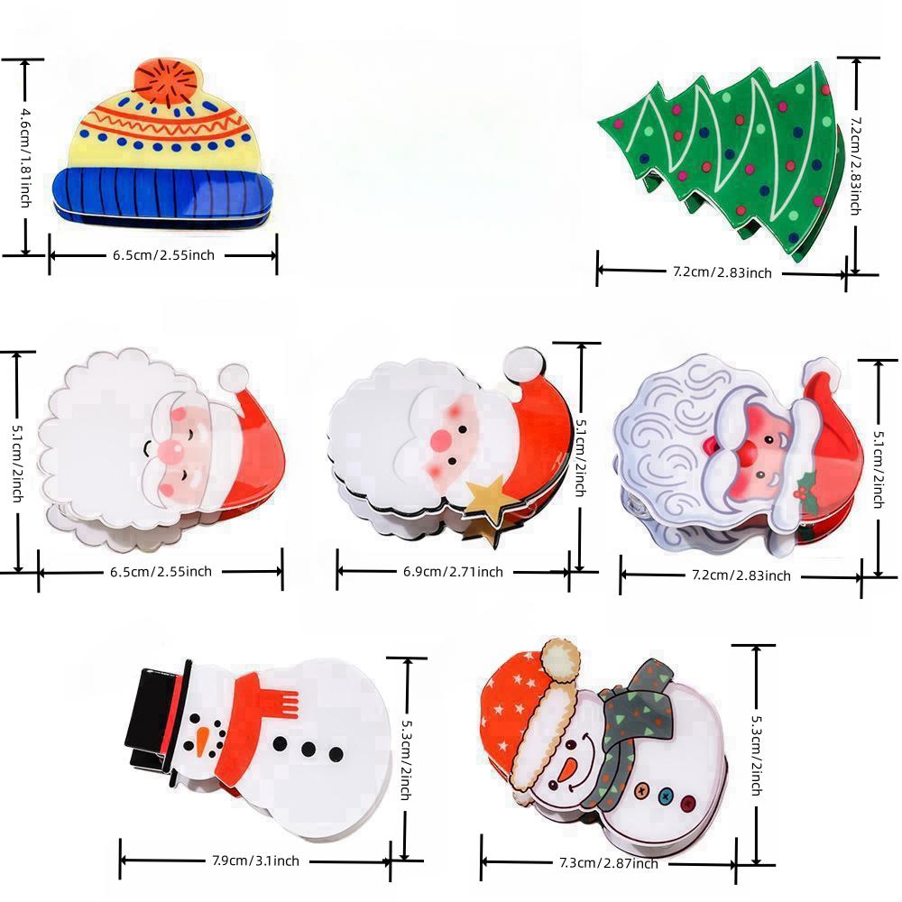 Weihnachten Greifspange Cartoon Schneemann Haarnadel niedlich einfach Fortgeschrittenes Gefühl Haiklammer Haaraccessoires Feiertag Pendeln