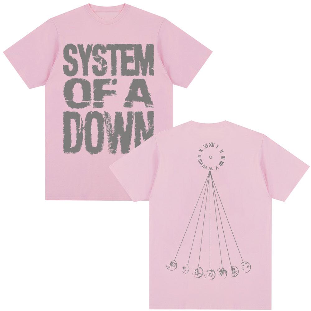 Rocková kapela System of A Down Mezmerize Tričko Pánské Dámské Vintage Hip Hop Gotické Harajuku Trička Nadměrné Bavlněné Ležérní Tričko
