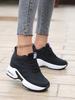 Damen Air Athletic Laufschuhe Mode Tennis erhöhte interne Mesh Mädchen Schuhe atmungsaktive leichte Walking Sneakers grün