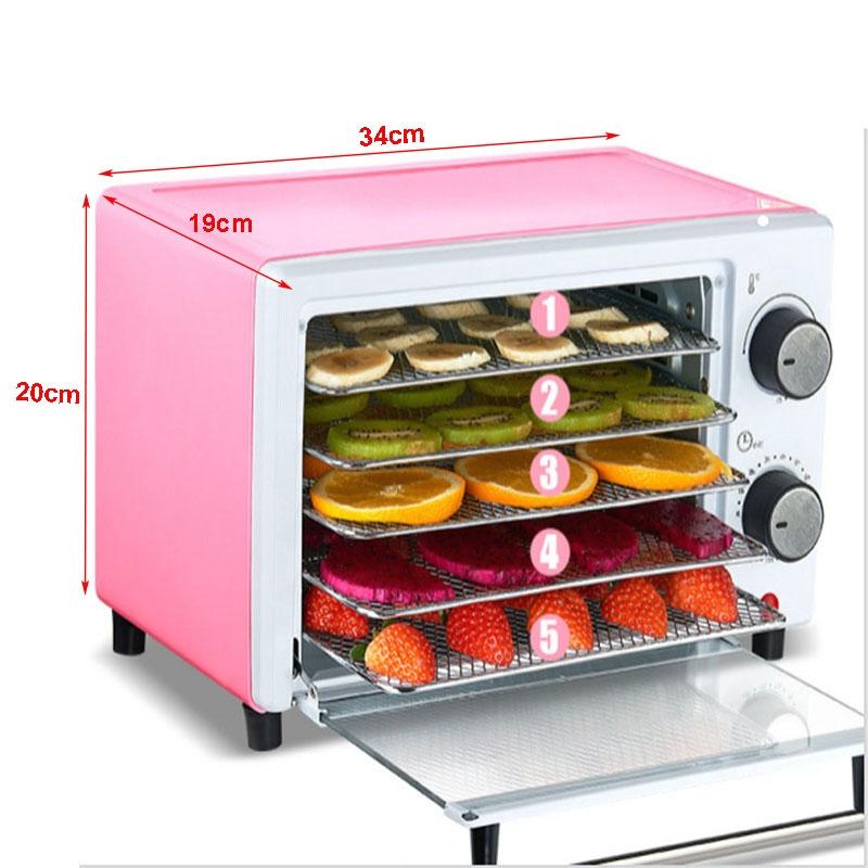 

300 Вт Электрическая сушилка для продуктов из нержавеющей стали Машина для сушки фруктов Машина для сушки овощей Машина для сушки вяленого мяса