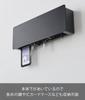 Yamazaki Tower Magnetic Key W33 x x Key Floating Easy 10343 Hook, Long, Black, D5.5 H11cm, Storage, Storage, Installation, Entryway,