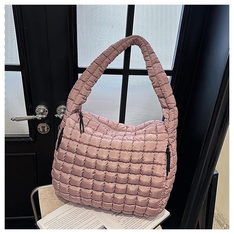 Pleated Cloud Bag 2025: Large Cotton Tote, Korean Style Crossbody & Shoulder Bag