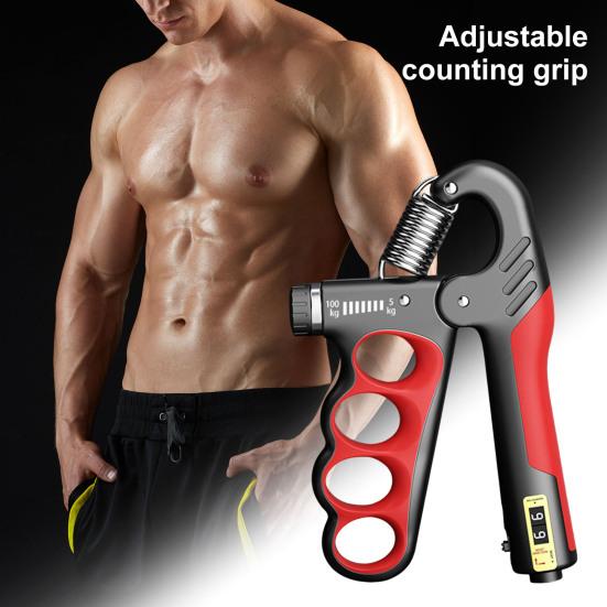 Grip Strength Trainer 5-100KG Adjustable Mechanical Countable Men Women Forearm Exerciser Hand Grip Power Strengthener Developer Fitness Equipment