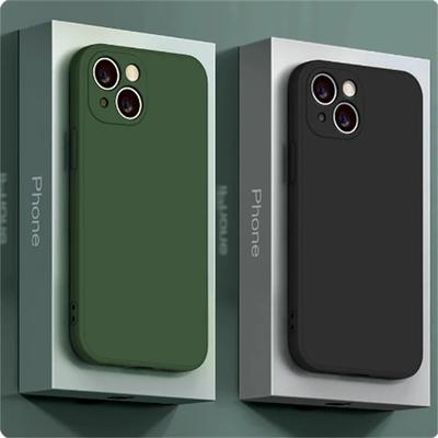 Originální tekuté silikonové pouzdro pro iPhone 15 14 13 12 11 Pro Max Mini X XR XS 7 8 Plus SE 2020 Nárazuvzdorné měkké pouzdro na telefon Etui