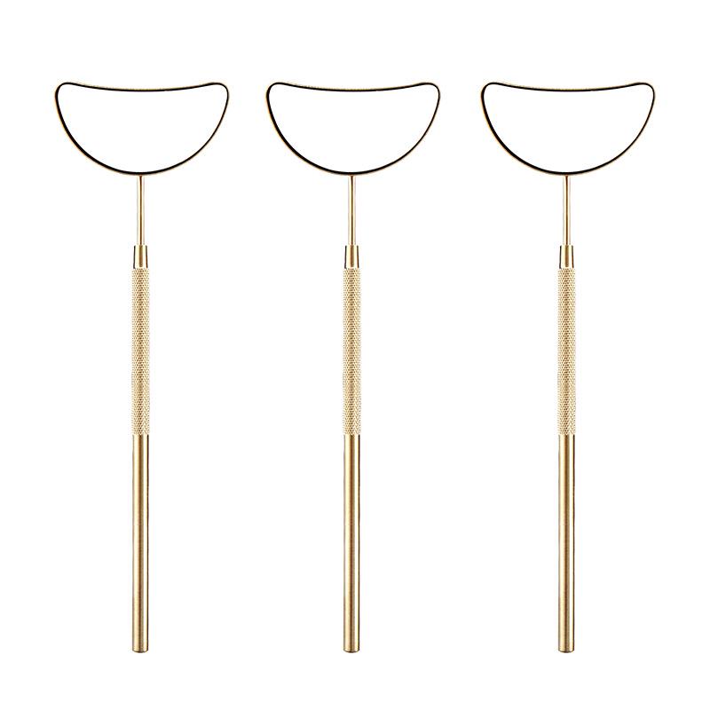 

Grafted Crescent-Shaped Stainless Steel Eyelash Inspection Mirror