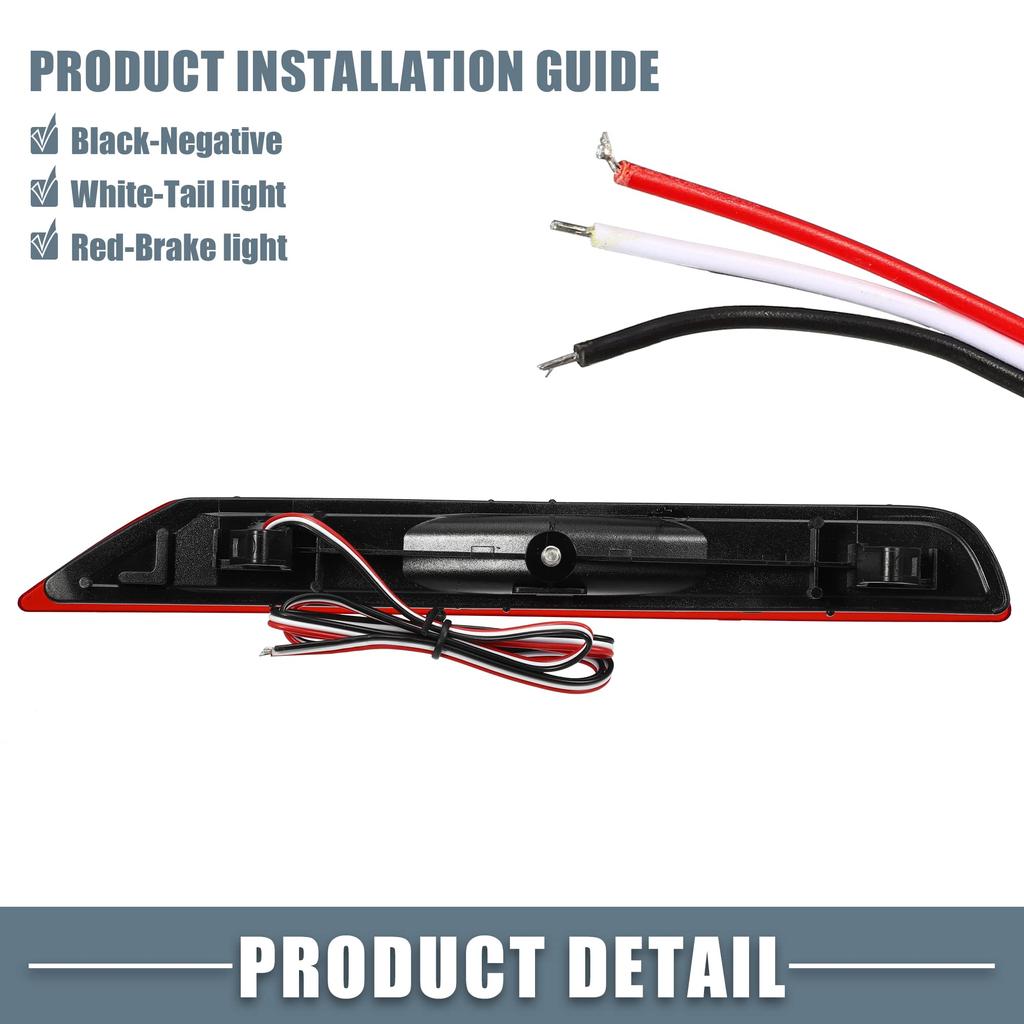 ABSOPRO Rear Bumper Fog Brake and Tail Lights Red Compatible with Suzuki Forster Red Set of 2 Reflectors, (84281SC010, 84281SC000), LEDs, (2009-2018),