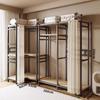 Vertical Metal Corner Coat Rack for Bedroom or Entrance