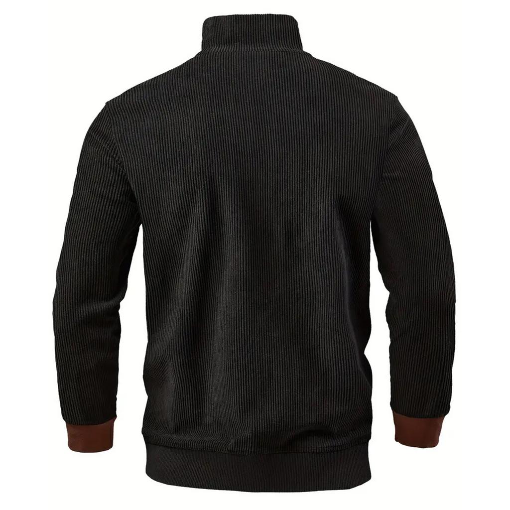 Men's Color,Blocked Button Lapel Long Sleeve Top Men's Casual Fashion Long Sleeve Top