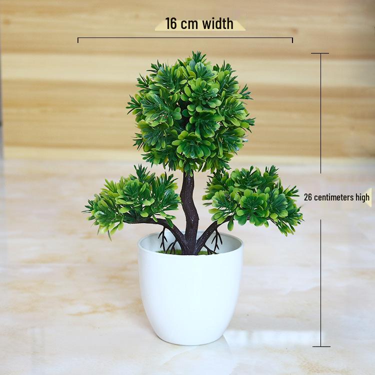 Creative Home Decor: Artificial Bonsai Grass Balls and Mini Cherry Snow Ball Trees