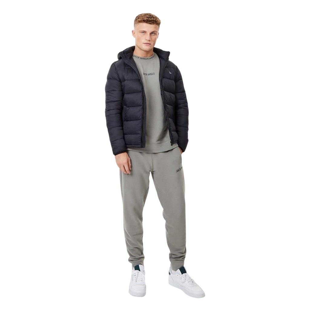 Jack Wills Mens Kershaw Embroidered Logo Hooded Jacket