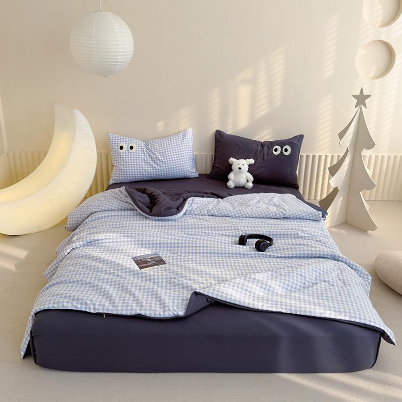 Missdeer 1Pc Summer Cool Thin Quilt Throw Blanket Cute Duvet Bedspread Air Conditioner Comfortable Comforter Queen King Size