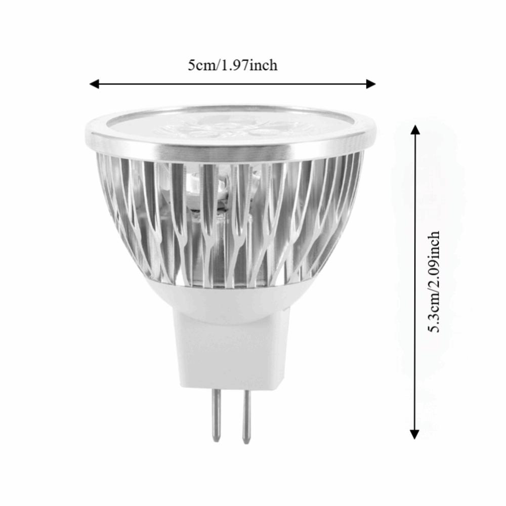 6 Pack Low Voltage MR16 LED Bulbs 12V 3W LED Spot Light Bulbs Aluminum Warm White 3000K LED Light Bulbs Home