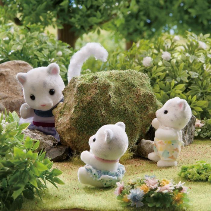 Mini-figurines - SYLVANIAN FAMILIES - La famille Panthère des neiges - Dès 3 ans