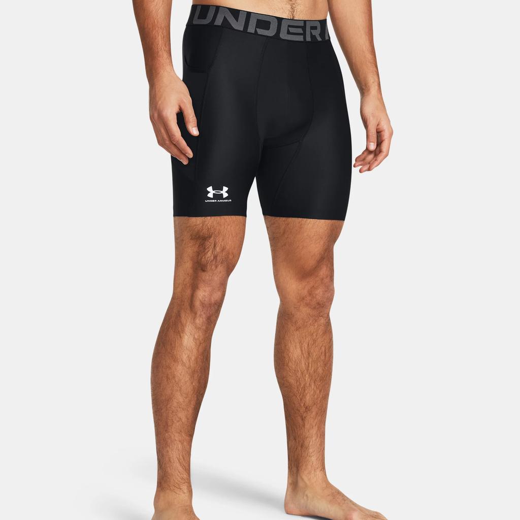 Under Armour HeatGear Compression Shorts Casual Moisture-Wicking Quick-Dry Sports Shorts Men Shorts Black 1361596-002
