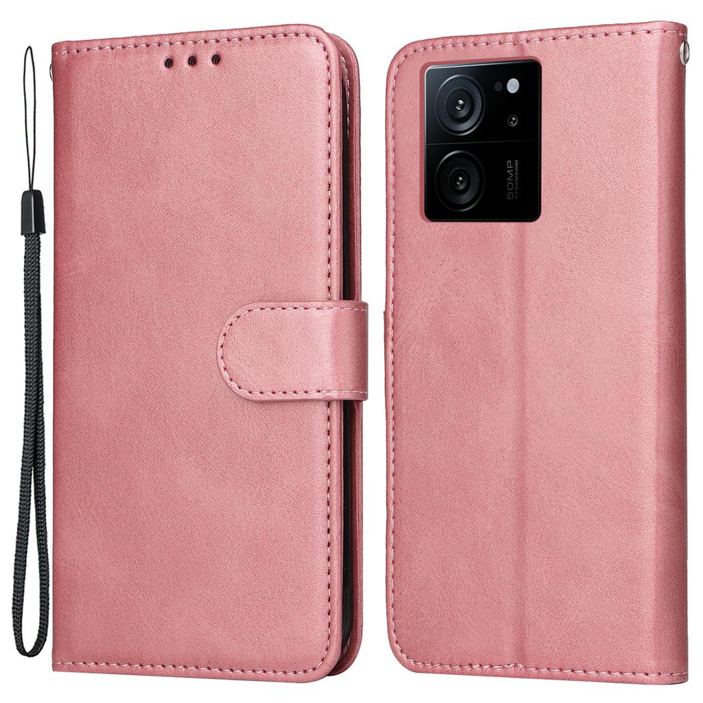 For Xiaomi Redmi K60 Ultra/13T/13T Pro Case PU Leather Cell Phone Cover Calf Texture Wallet with Stand