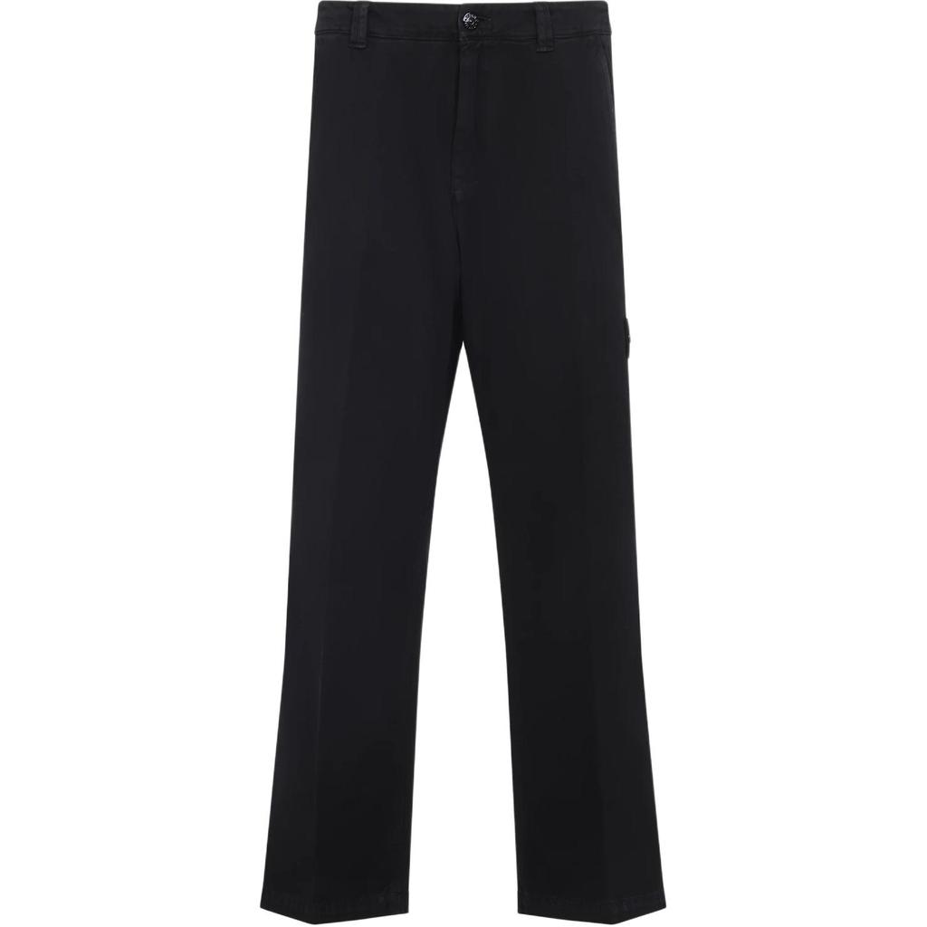 STONE ISLAND Logo Patch Straight Leg Trousers K2S153100008S0184-V0129