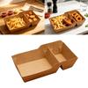 Disposable Paper Boats 100 Count Paper Serving Basket Trays with Two Separate Compartments, Open Food Servers That Fit Together for Presenting Fries