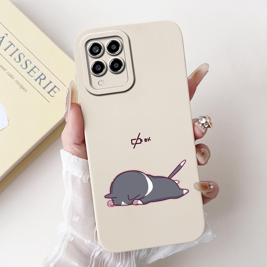 For Samsung M33 M53 5G Case SM-M336B SM-M536B Camera Protection Soft Cover On Samsung Galaxy M33 M 33 M 53 GalaxyM53 Flower Case