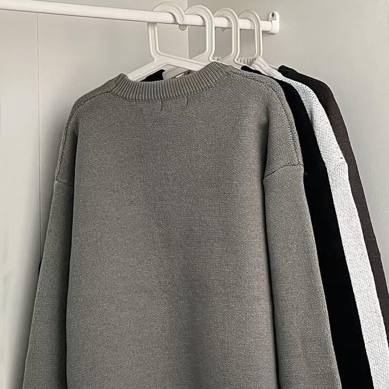 Round Neck Sweater Sweater Men's Trendy Brand Handsome Autumn and Winter Bottoming Shirt New Men's Temperament Slim Fit Top