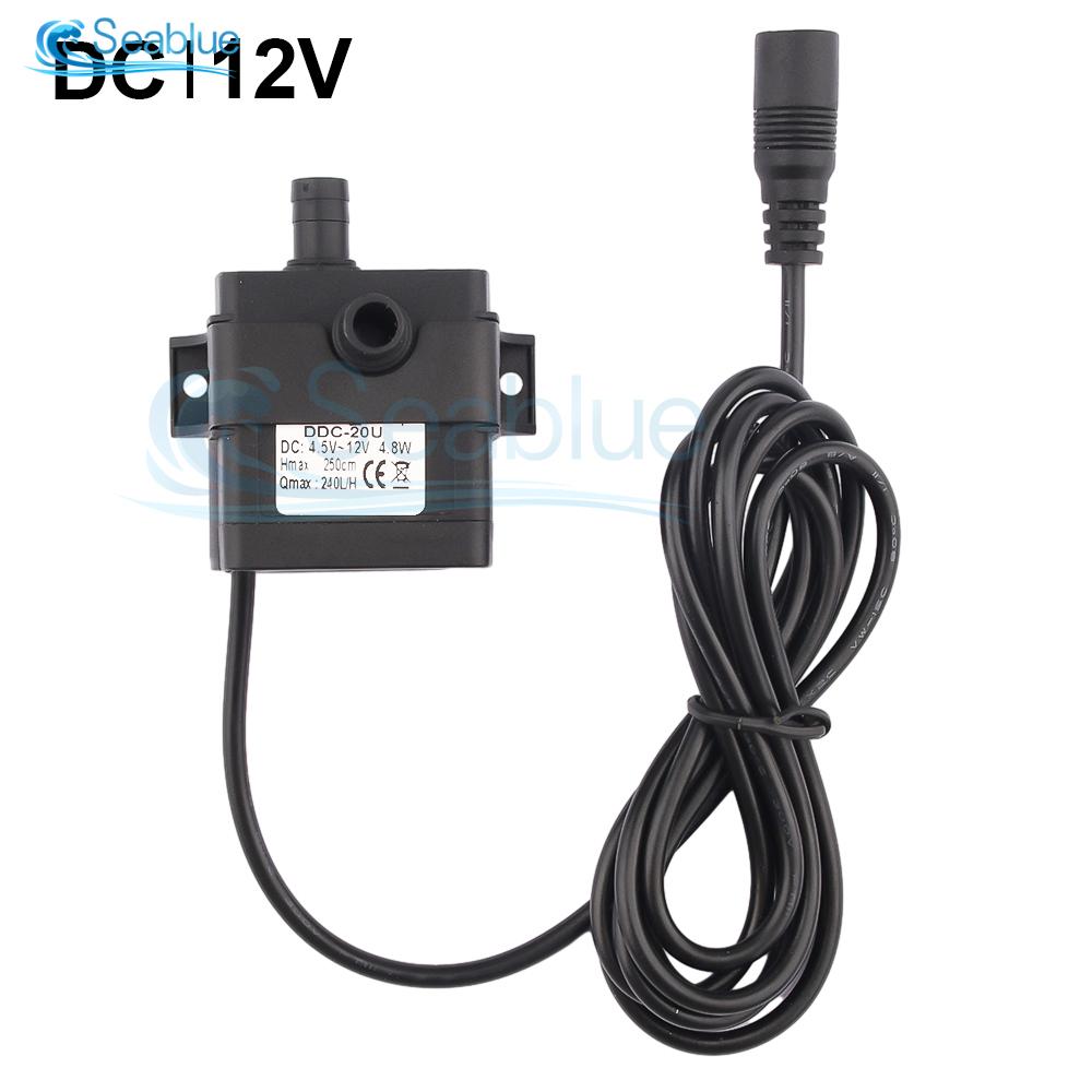 DC5-24V 240L/h USB Micro Water Pump Silent Brushless Motor Fish Tank Aquascape Artificial Fountain Hydroponic Vegetable Planting