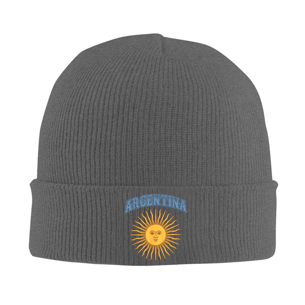 Argentina Argentinian Flag Sun of May Pride Knitted Caps Womens Unisexs Skullies Beanies Winter Hats Warm Melon Cap