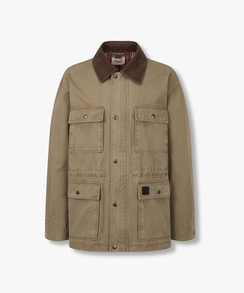 Studio Tomboy [Men] Washed Cotton Hunting Jumper_Dark Beige 9156113123