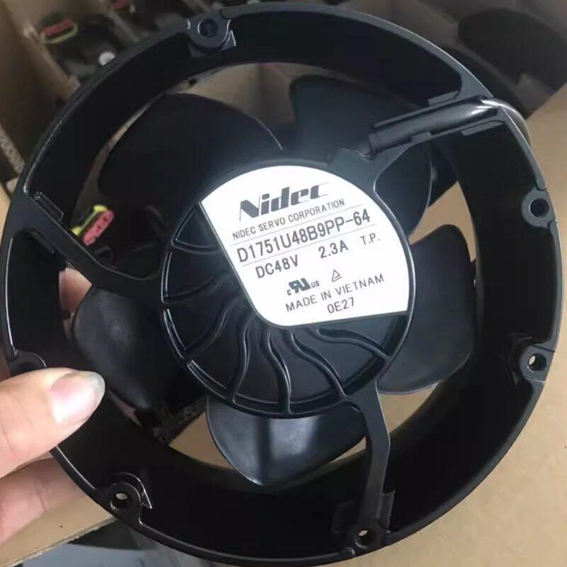 

D1751U48B9PP-64 DC48V 2.3A New Authentic Japanese Nidec Fan 1751