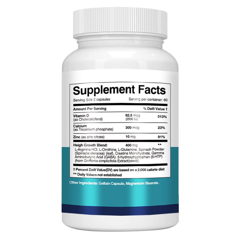 Pslalae contains arginine extract, which promotes height growth, helps maintain muscle and joint health, and is all-natural.