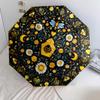 Bee Flower  Pattern, Automatic Folding Umbrella, Portable and Foldable Design, 8 Ribs, a Christmas or Birthday Gift.