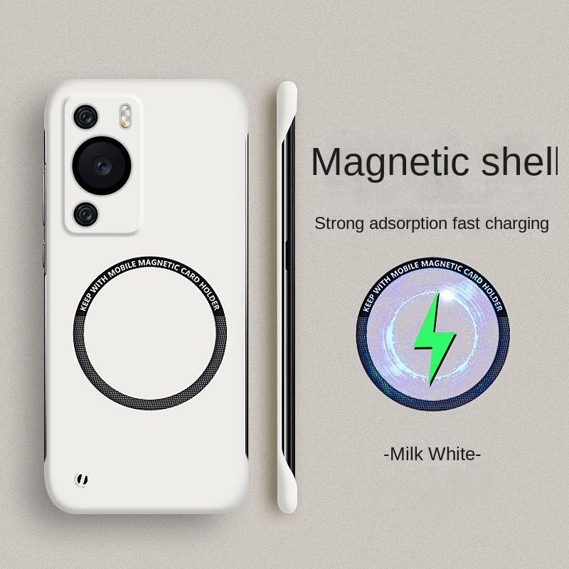 For Huawei P60 P50 P40 P30 Pro Case Hard PC Magnetic Wireless Charging Slim Protective Back Cover cases For Huawei P60Pro Shell