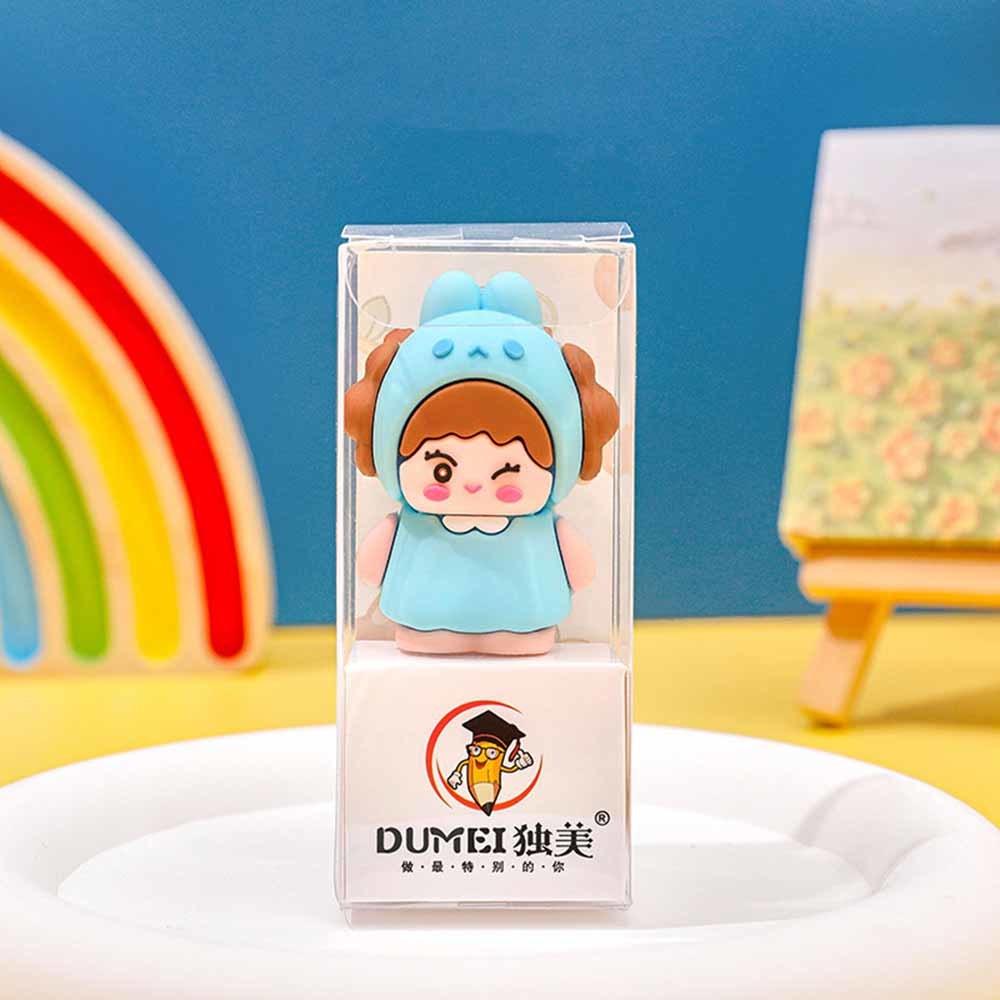 1 Piece Stationery Kawaii Animal Doll Cartoon Sharpener Pencil Office Supplies Kawaii School Accessories