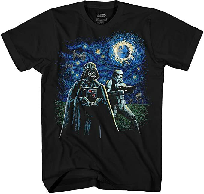 26 STAR WARS Darth Vader and Stormtrooper Starry Night Graphic Tee Tee Shirt New Unisex T-Shirt XXXXL