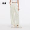 Semir Women's Workwear Wide-Leg Drawstring Pants