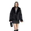 Thickened cotton clothes, winter suits, short loose cotton-padded clothes, women's sleeves, new jackets, removable mouth fluff