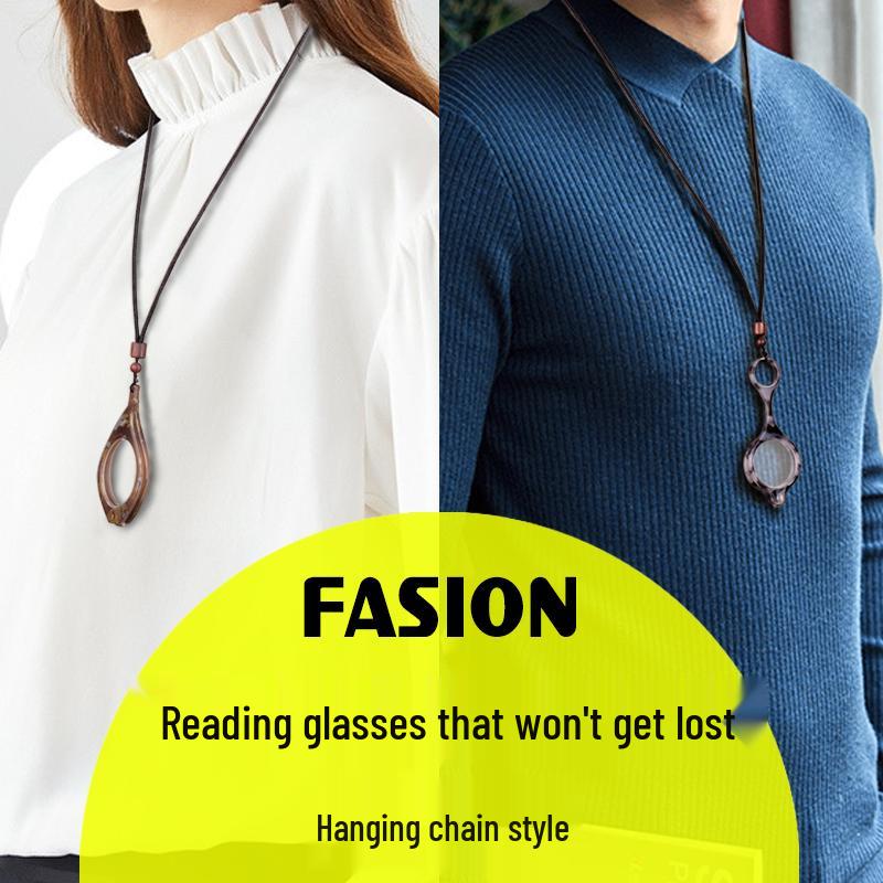 Ultra-Light Folding Reading Glasses: Stylish, Portable Neck-Hanging Design for Men & Women