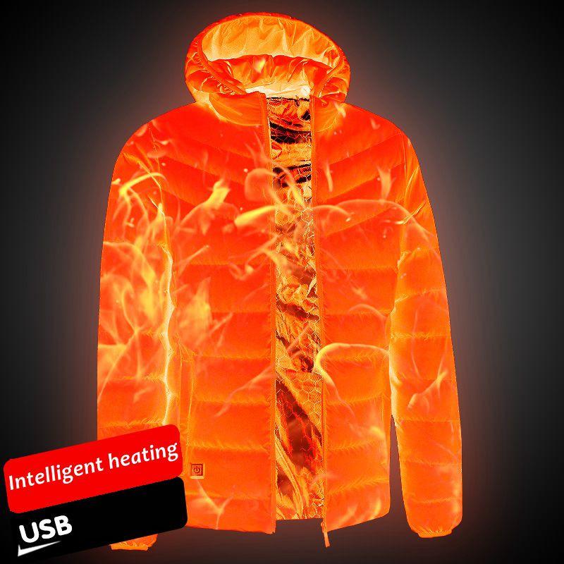 Men's Smart Heated Jacket, USB Charged, Available in 2/4/9-Piece Sets