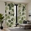 Piece Set High Definition Digital Printed Curtaingreen Leaf Branch Pattern Curtain Cross Border Commerce Designhome Curtains Made Of Polyester