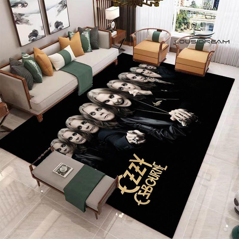 Ozzy osbourne printed carpet Living room bedroom non-slip carpets Yoga mat door mat Outdoor carpet kawaii rug birthday gift