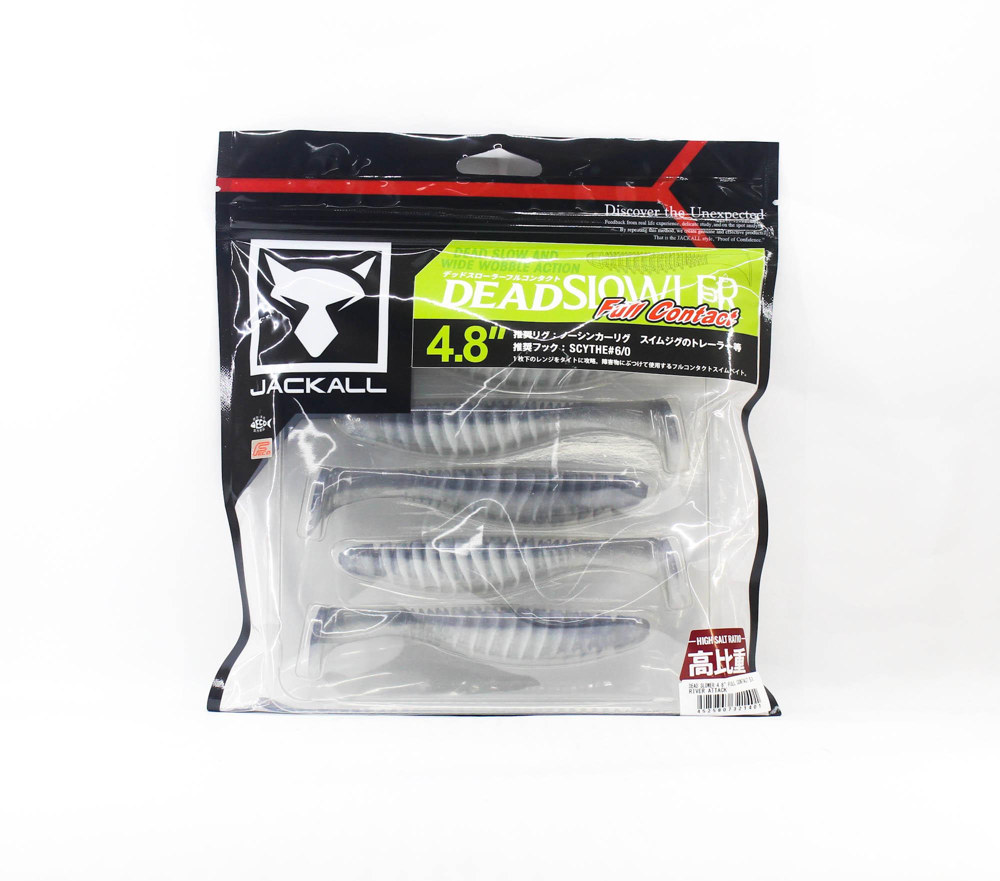 Jackall Мягкая приманка Dead Slower Full Contact 4,8 дюйма River Attack (1401)