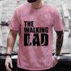 Stilvolle Herren T-Shirts The Walking Dad Bedrucktes T-Shirt Hip Hop Bluse Herren Sportbekleidung T-Shirt Herren Harajuku Oberteile Kurzarm T-Shirt