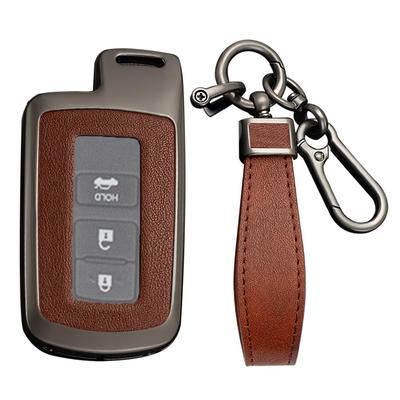 Toyota 2/3 Button Key Case Key Cover Key Holder Alloy PVC Leather For