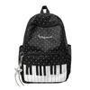 Schoolbag Japanese ins piano pattern schoolbag female junior high school student versatile cute college backpack travel backpack
