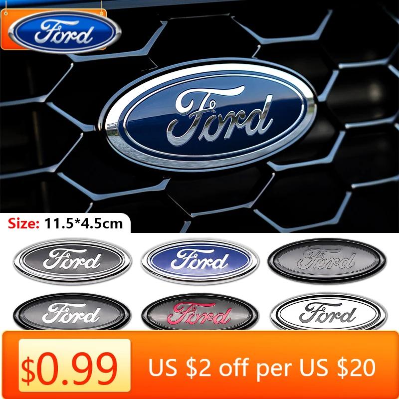 Car Sticker Ford New 2025 Hot Ford Logo 11.3x4.5cm ABS Car Front Hood Bonnet Emblem Rear Badge Accessories For Focus Fiesta Mond
