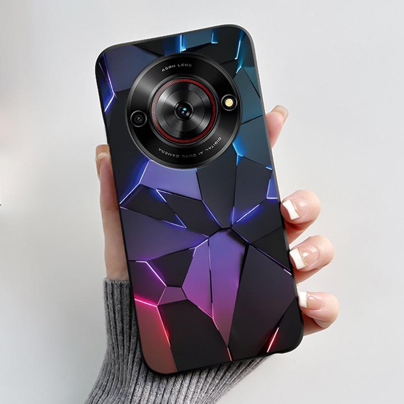 Phone Casing For ZTE Blade A75 5G Z2357N Nubia Focus 5G Case Luxury Dragon Cute Cool Boys Girls Black Soft TPU Back Shell Cover
