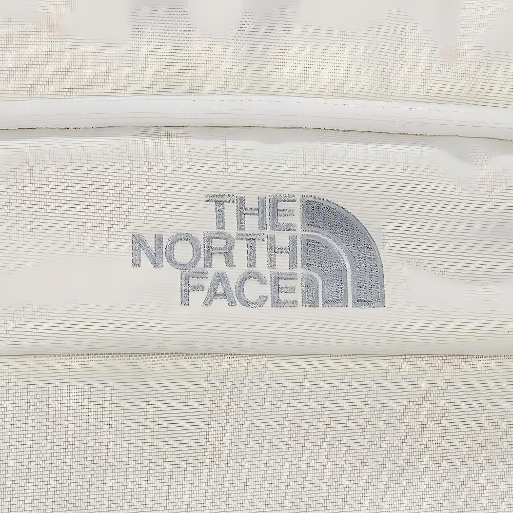 The North Face Student Large Capacity Backpack With Coin Pocket Zipper Closure Polyester Unisex Backpack Off-White NM2DM01N