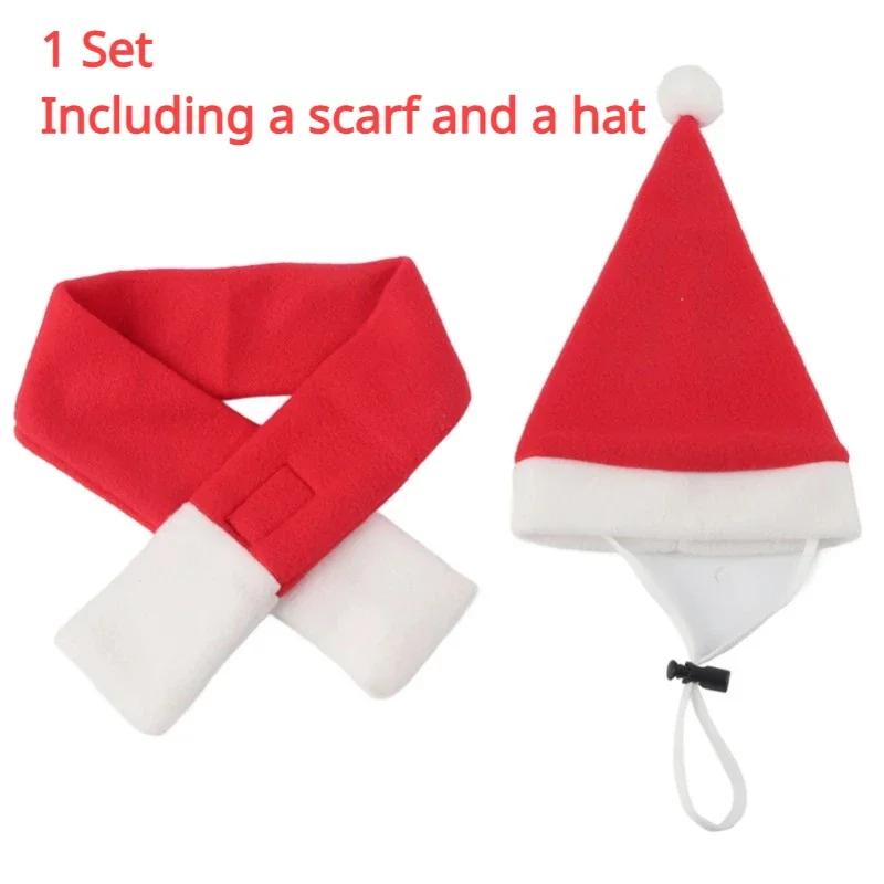 

2025 Рождественская шапка для питомца, шапка Санта-Клауса для кошек, собак, щенков, рождественские украшения, новогодние принадлежности для вечеринок, костюм для питомца