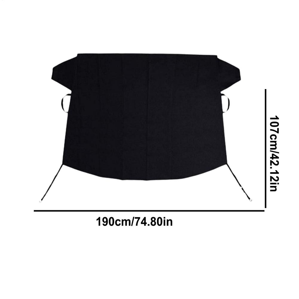 Winter Windshield Snow Cover 600D Oxford Car Front Windshield Ice Cover Heavy Duty Auto Antifreeze And Anti-icing Glass Cover